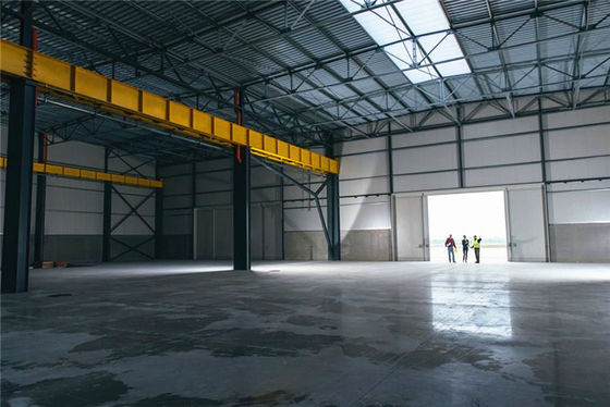 Portal Frame Prefab Preassembled Steel Workshop Building Storage Garage Xây dựng phần cán nóng