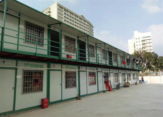 Ký túc xá container lắp ghép di động với kết cấu mạ kẽm