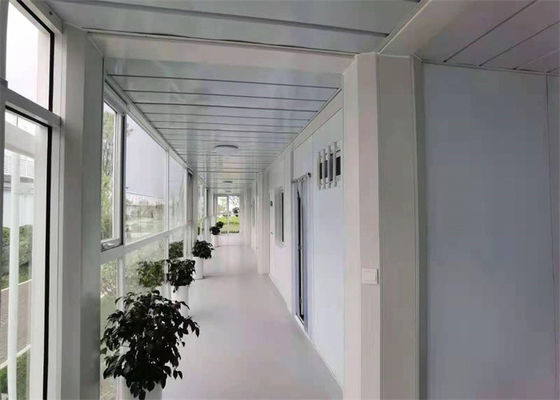 Nhà container lắp ghép cấu trúc nhẹ mạ kẽm với tấm panel bông thủy tinh