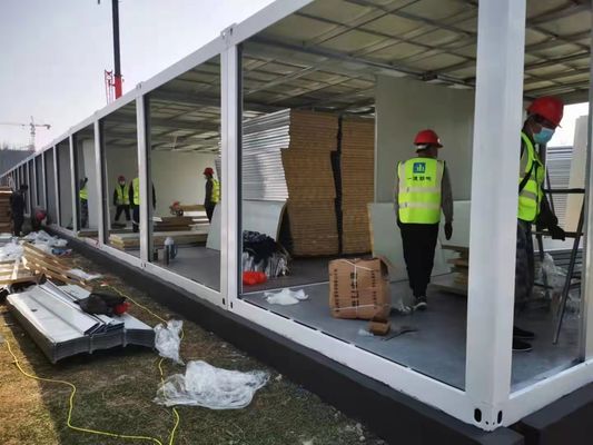 Nhà container lắp ghép bằng thép mạ kẽm với tấm panel EPS