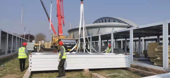 Nhà container lắp ghép mạ kẽm với tấm panel bông thủy tinh