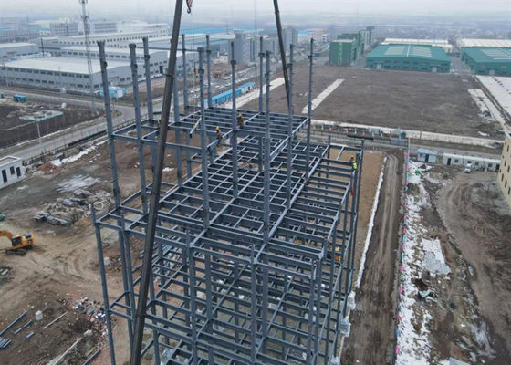 Tòa nhà thép nhiều tầng Xây dựng cấu trúc thép kỹ thuật trước